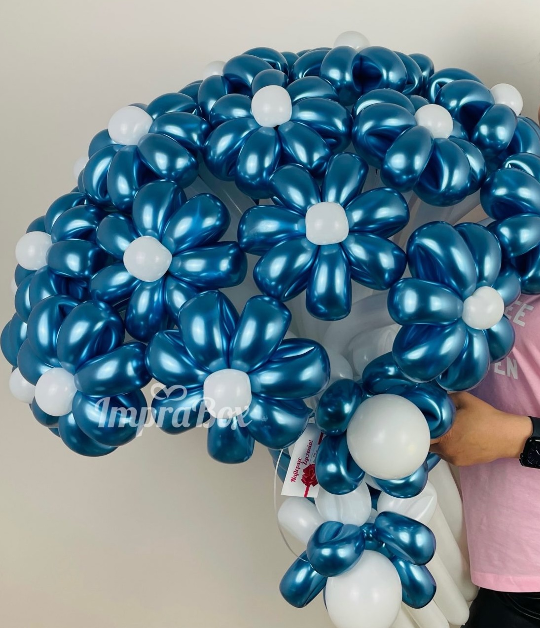 Stokrotki_chromowane_niebieskie_29_szt